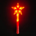 Five star-shaped fairy wands glow with lights, perfect for kids' pretend play and party toys, from Everything Baby.