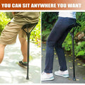 Portable telescopic folding stool with single leg design, ideal for outdoor camping, fishing, and outdoor play.