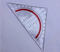 Plastic Colour Code Piece Geometry Set Square for drawing and drafting, ideal for office, school, and art projects.