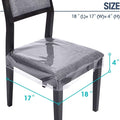 Clear plastic chair covers for dining and kids' seats, waterproof, adjustable vinyl protectors for children’s pretend play furniture.