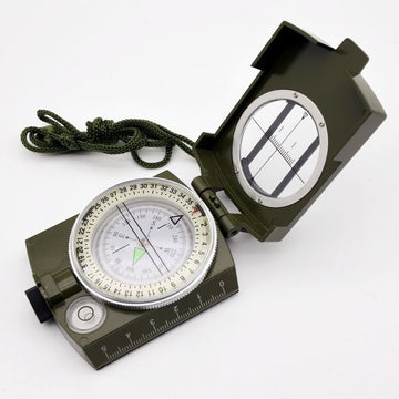 Waterproof military sighting compass by Everything Baby, waterproof durable pocket-sized compass for outdoor survival and navigation.
