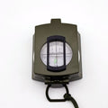 Waterproof military sighting compass for outdoor activities, compact and durable, ideal for hiking and survival situations.