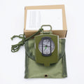 Waterproof military sighting compass by Everything Baby showing a durable, pocket-sized outdoor survival navigation tool.