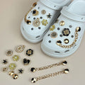 Sparkling crystal diamond shoe charms for women's and girls' shoes, luxury DIY accessories for party favors and stylish decoration.
