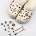 Crystal diamond bling shoe charms from Everything Baby, decorative accessories for girls' shoes, perfect for parties and DIY footwear.