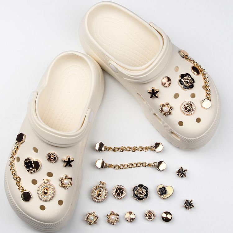 Sparkling crystal diamond shoe charms by Everything Baby, decorative accessories for girls' shoes, perfect for DIY party favors.