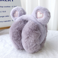 Soft plush fluffy ear muffs for women and kids, foldable winter earmuffs from Everything Baby, ideal for cold weather warmth.