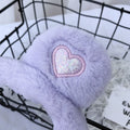 Soft plush fluffy ear muffs for women and kids, foldable winter earmuffs by Everything Baby, ideal for cold weather warmth.