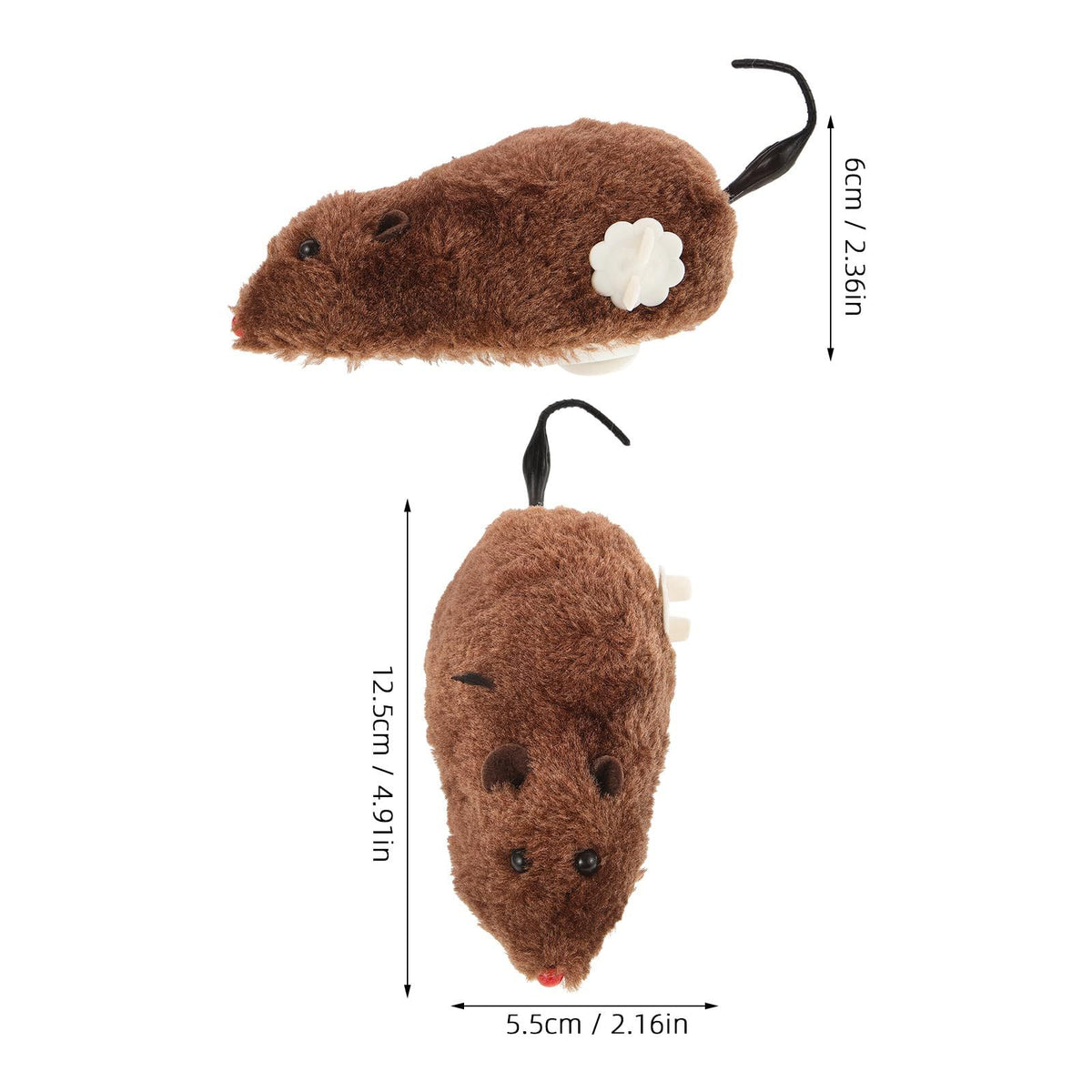Cute plush Halloween wind-up toy featuring mini jumping mice and rats, perfect for pretend play and kids' toy collection.