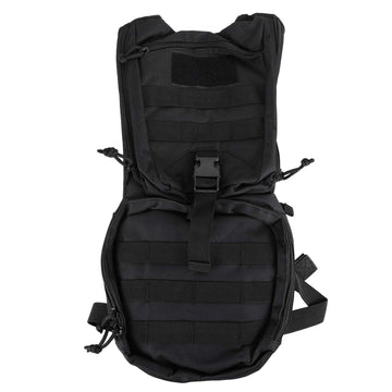 Black BESPORTBLE hydration pack backpack with water bladder, lightweight design for running, hiking, and climbing, suitable for kids.