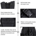 Black BESPORTBLE hydration pack backpack with water bladder, lightweight design, suitable for running, hiking, and climbing activities.