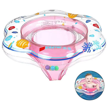 Baby swimming float ring by Everything Baby, inflatable pool float for infants and toddlers, suitable for water play and bathtubs