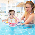 Baby swimming float ring by Everything Baby, inflatable pool float for infants and toddlers, suitable for water play and bathtime.