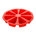 Food-grade silicone triangle cake mold with 8 cavities for brownies, designed for baking fun and creative pretend play for kids.
