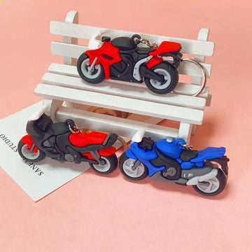 Fashion Car Lovers 3D Motorcycle Keychain Motorcycle Model for Boyfriend or Friend Christmas Gift Valentine's Day Gift (3pcs)