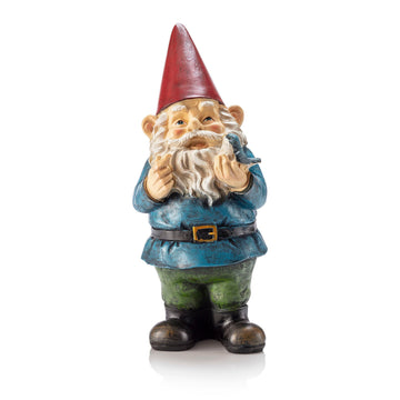 Tall outdoor garden gnome statue by Everything Baby, fairy yard decoration for outdoor garden or yard display.