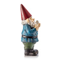 Tall outdoor garden gnome statue decoration for yard, featuring a whimsical fairy design, perfect for garden or outdoor fairy yard decor.