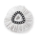 Three washable mop replacement heads compatible with Triangle Spin Mops, suitable for deep cleaning and easy to replace.