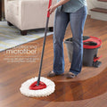 Three washable mop refill heads compatible with Triangle Spin Mop for deep cleaning and easy replacement.