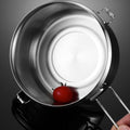 Stainless steel lunch box with snap-on buckles and silicone ring lid, 14cm size, for adults, by Everything Baby.
