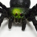 Three large fake simulation spiders for Halloween prank decorations, suitable for kids' spooky party setups.