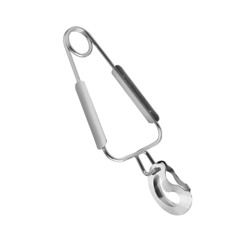 Stainless steel snail-shaped baking tongs for serving escargot, designed for kitchen, restaurant, and home use