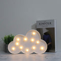 Light Up Cloud decorative sign by Everything Baby, hanging nursery room cloud night light for baby shower and holiday decor.