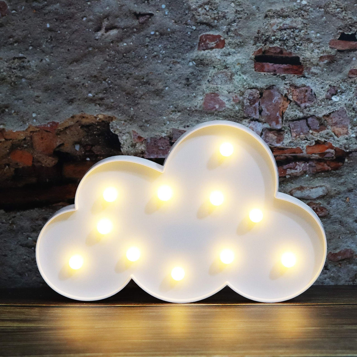 Light Up Cloud decorative sign from Everything Baby, perfect for nursery room decor, baby showers, parties, and festive Christmas settings.