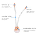 Owl-shaped manual baby nasal aspirator with comfortable oral suction, designed for safe and effective nose cleaning for infants.