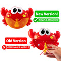 Crab-shaped bubble bath maker for kids by Everything Baby, blows bubbles, plays 24 children's songs, perfect for bath time pretend play.