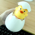 Yellow duck baby bath toy with hatching Easter egg design, fun bathtub water toy for toddlers from Everything Baby.
