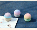 Set of three mechanical mushroom kitchen timers for kids, wind-up countdown timers for classroom and home pretend play.