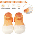 Baby boy and girl sock shoes, lightweight toddler walking shoes from Everything Baby with non-slip soles for indoor and outdoor wear.