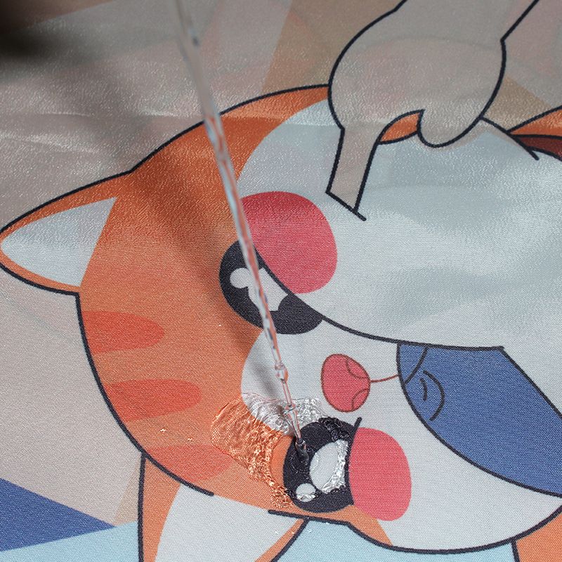 Kids' cute cat and puppy shower curtain set featuring adorable pet animal designs, perfect for kids' bathroom decor.