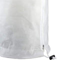 Baby & Kids frost protection plant cover with drawstring and zipper, used as a winter jacket for shrubs, potted plants, and trees.