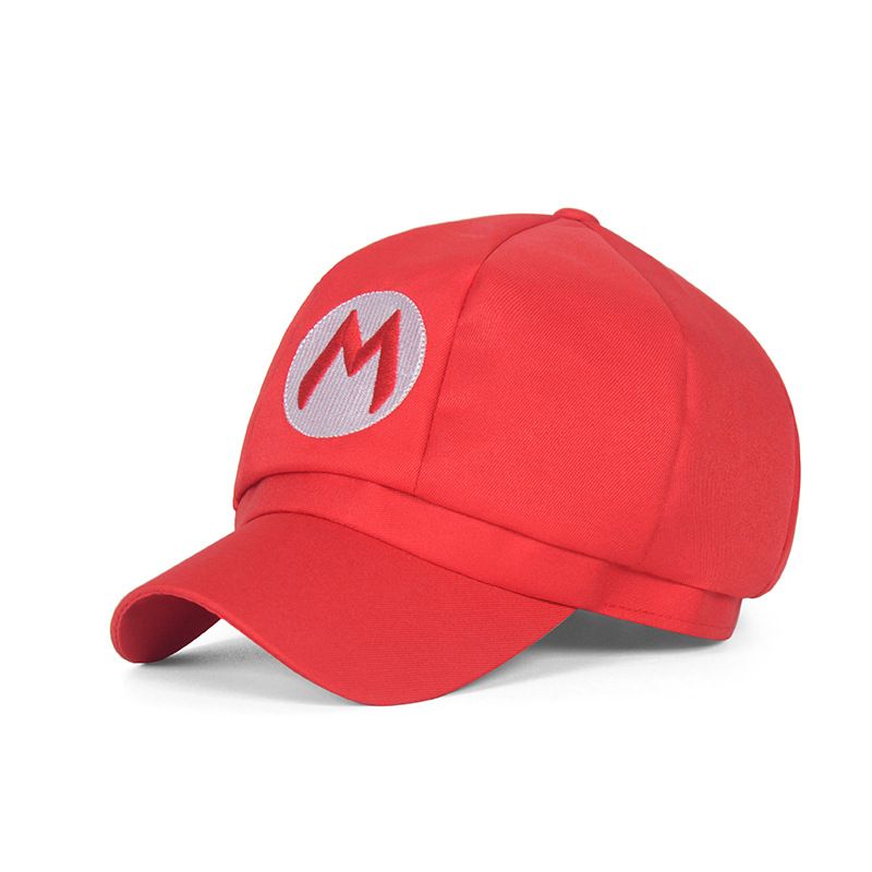 Unisex toddler newsboy cap with embroidered detail, part of a cosplay costume for babies and kids, by Everything Baby.