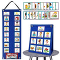 Blue kids' daily chore routine chart from Everything Baby, a visual schedule for home and school use.