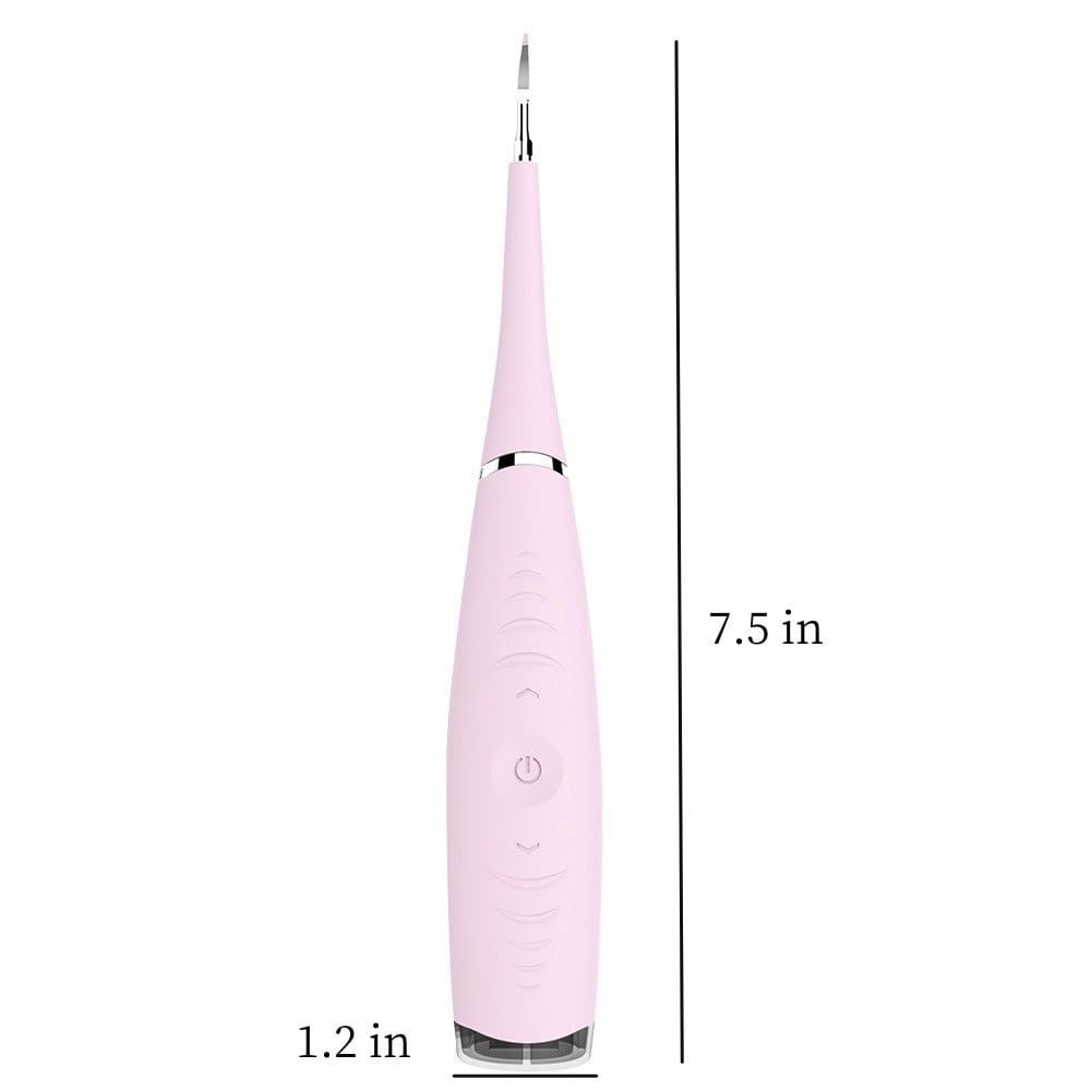 Pink electric teeth cleaner for kids with USB charging, high-frequency vibration, plaque removal, waterproof design, part of baby grooming kit.