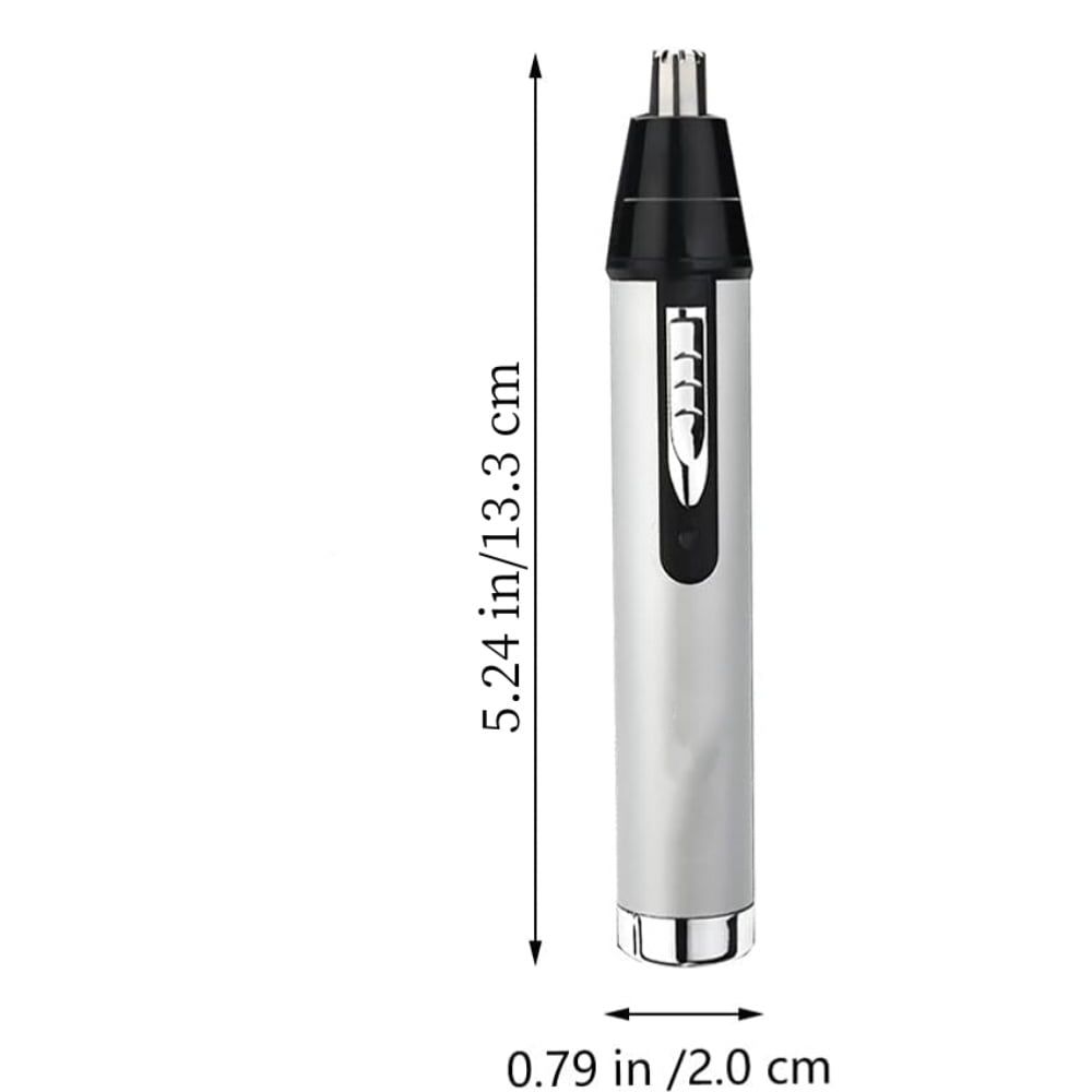 White waterproof nose hair trimmer by Everything Baby, 3-in-1 rechargeable clipper for men and women, easy to clean.