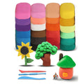 Colorful Air Dry Clay Magic Clay set with tools for kids, soft, ultra light modeling clay for children ages 3 and up.