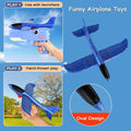 Kids airplane launcher toy by Everything Baby, outdoor flying toy for boys and girls, suitable for ages 4 to 12.