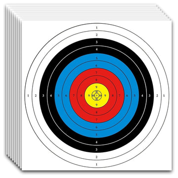 Archery Targets Paper, 20Pcs Bow and -Targets, 10 Rings