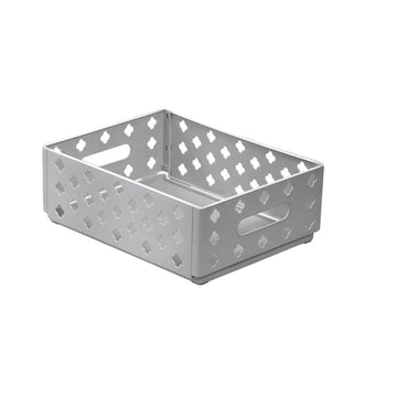 Mini Foldable Plastic Small Baskets, Collapsible Storage Crate, for Home Bedroom Office Classroom Drawer Organizers