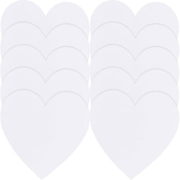 10Pcs Heart Shape Oil Painting Board Cotton Canvas Durable for Artist Drawing Use