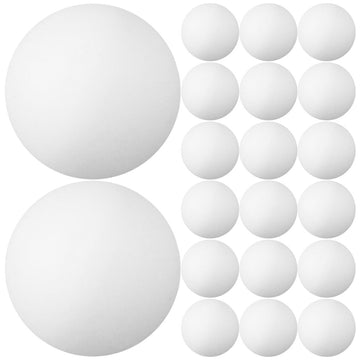 30Pcs Standard Size White Plastic Ping Pong Balls for Table Tennis Practice and Craft DIY Projects