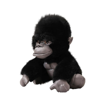 Plush Gorilla Doll Realistic Ape Stuffed Animal Toy 11.8 Inches Soft Cuddly Hugging Companion for Home Decoration Birthday Gifts and Interactive Role Playing Fun