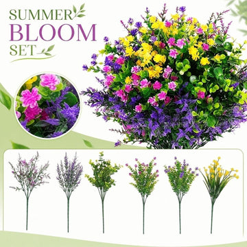 Large Popcorn Bucket for Summer Artificial Flower Arrangement Reusable Plastic Movie Night Snack Container 9.4 x 8.9 x 11 Inches BPA-Free Home Theater Decor Centerpiece