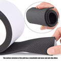 Baby boy's shoes with anti-slip sole stickers from Everything Baby, self-adhesive grips for safe indoor and outdoor walking.