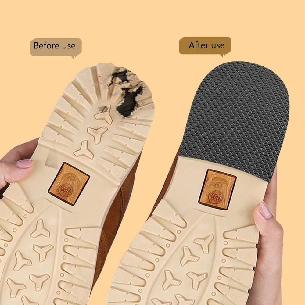 Non-slip shoe sole stickers for boys' boots and sneakers, anti-slip grips for ice, snow, and indoor outdoor safety, self-adhesive.