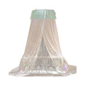 Princess dome mosquito net bed canopy for girls, sheer and elegant, fits twin beds or cribs, easy to install, ideal for kids' room decor.